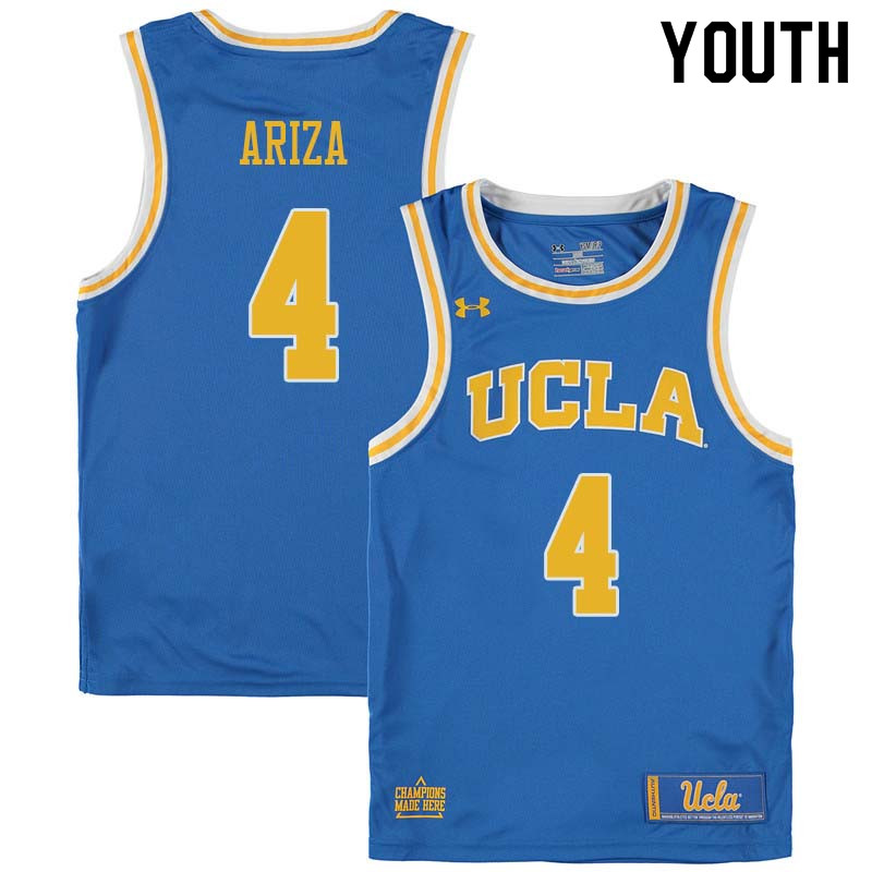 Youth #4 Trevor Ariza UCLA Bruins College Basketball Jerseys Sale-Blue - Click Image to Close